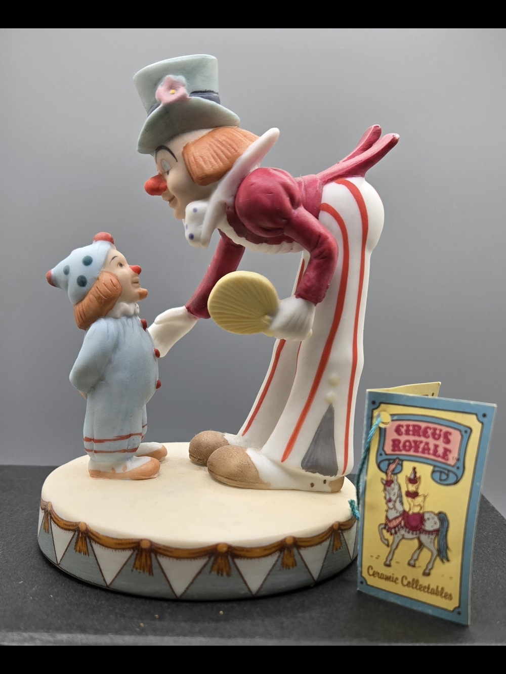 Applause Circus Royale Porcelain Clown Figurine 4½" X 3"